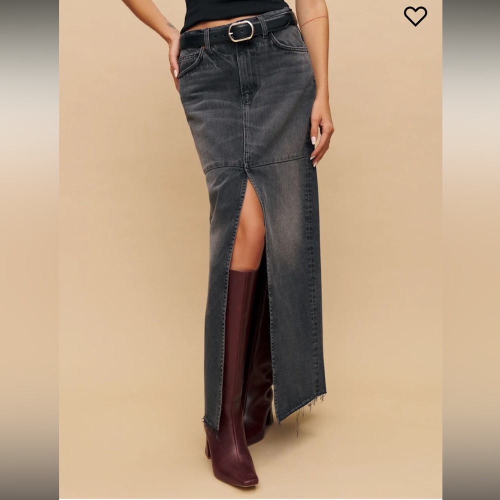 Tazz Maxi Denim Skirt - Picture 2 of 6